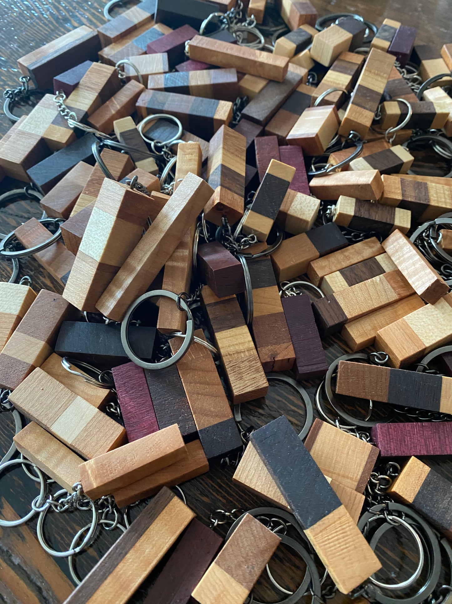 Assorted Hardwood Keychains