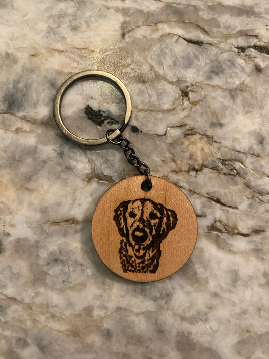 Custom Dog Keychain with picture of your pup