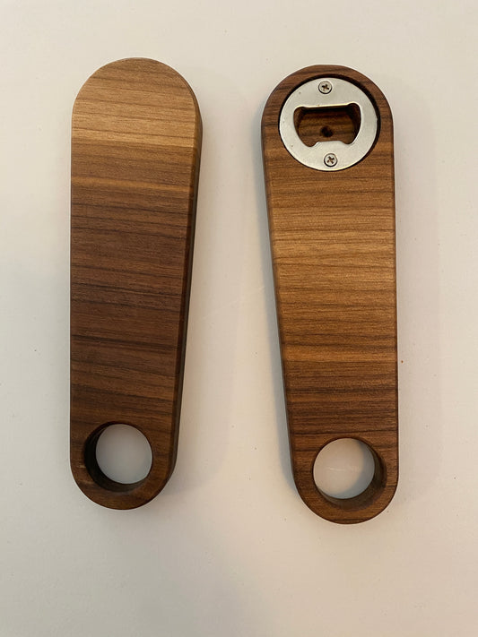 Large Hardwood Bottle Opener - Walnut