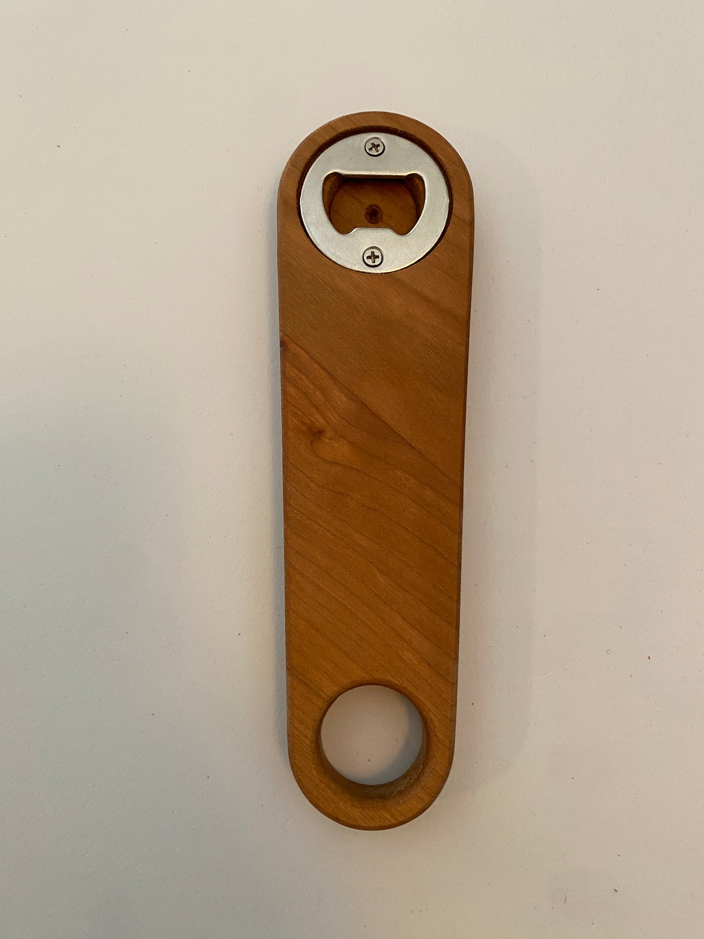 Large Hardwood Bottle Opener - Cherry