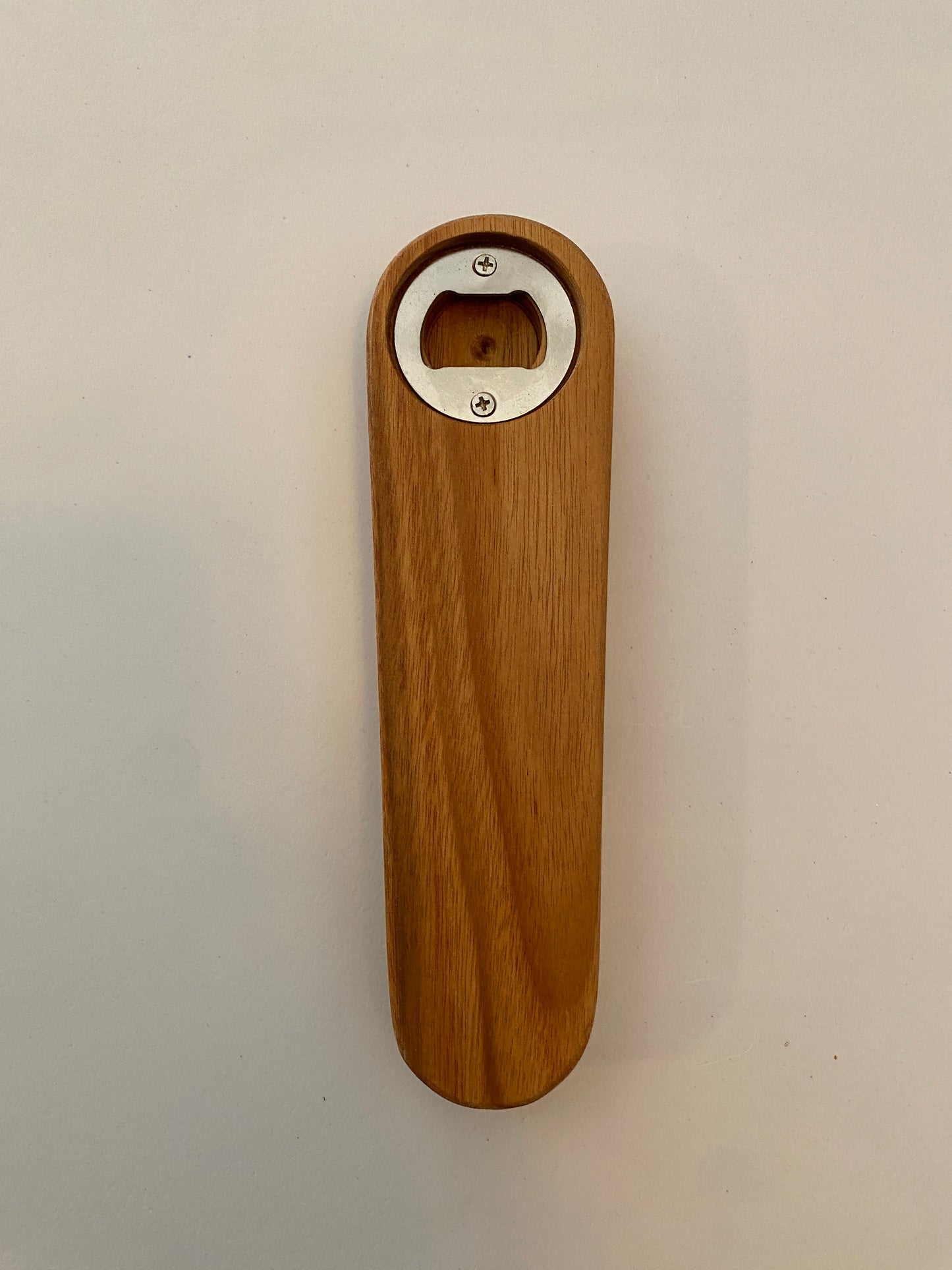 Large Hardwood Bottle Opener - Canary Wood