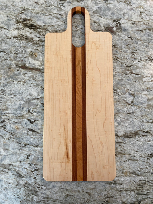 Figured Maple, Sapele and Cherry Charcuterie board