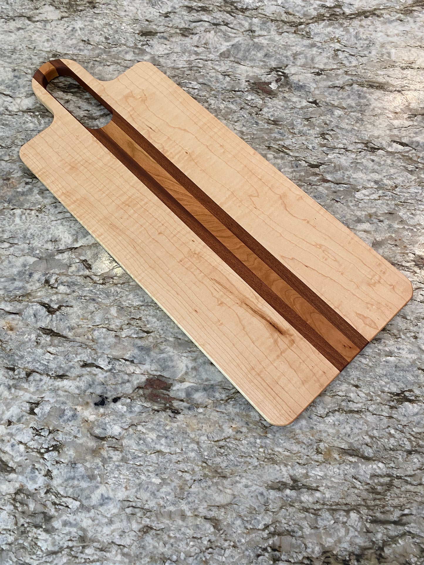Figured Maple, Sapele and Cherry Charcuterie board