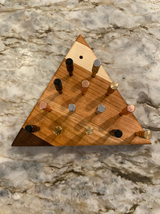 Classic Peg Game - Cherry, Maple, Ash and Walnut with metal pegs