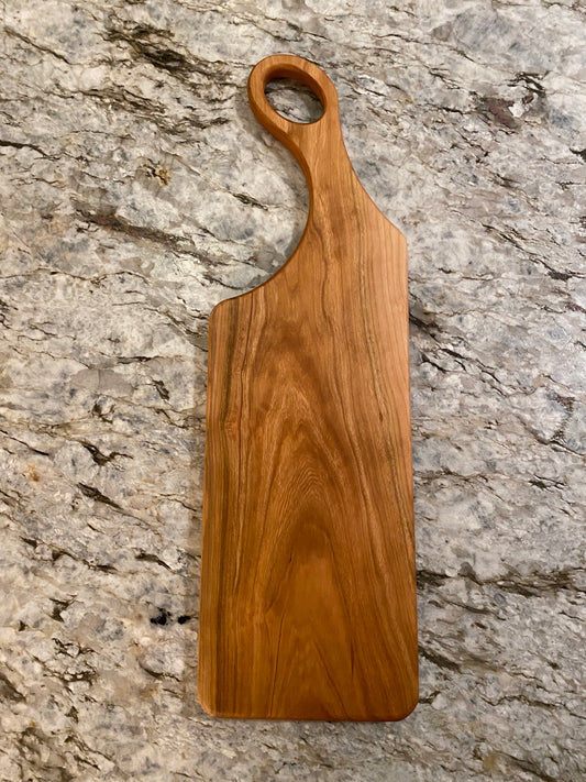 Classic Cherry charcuterie board with oval handle