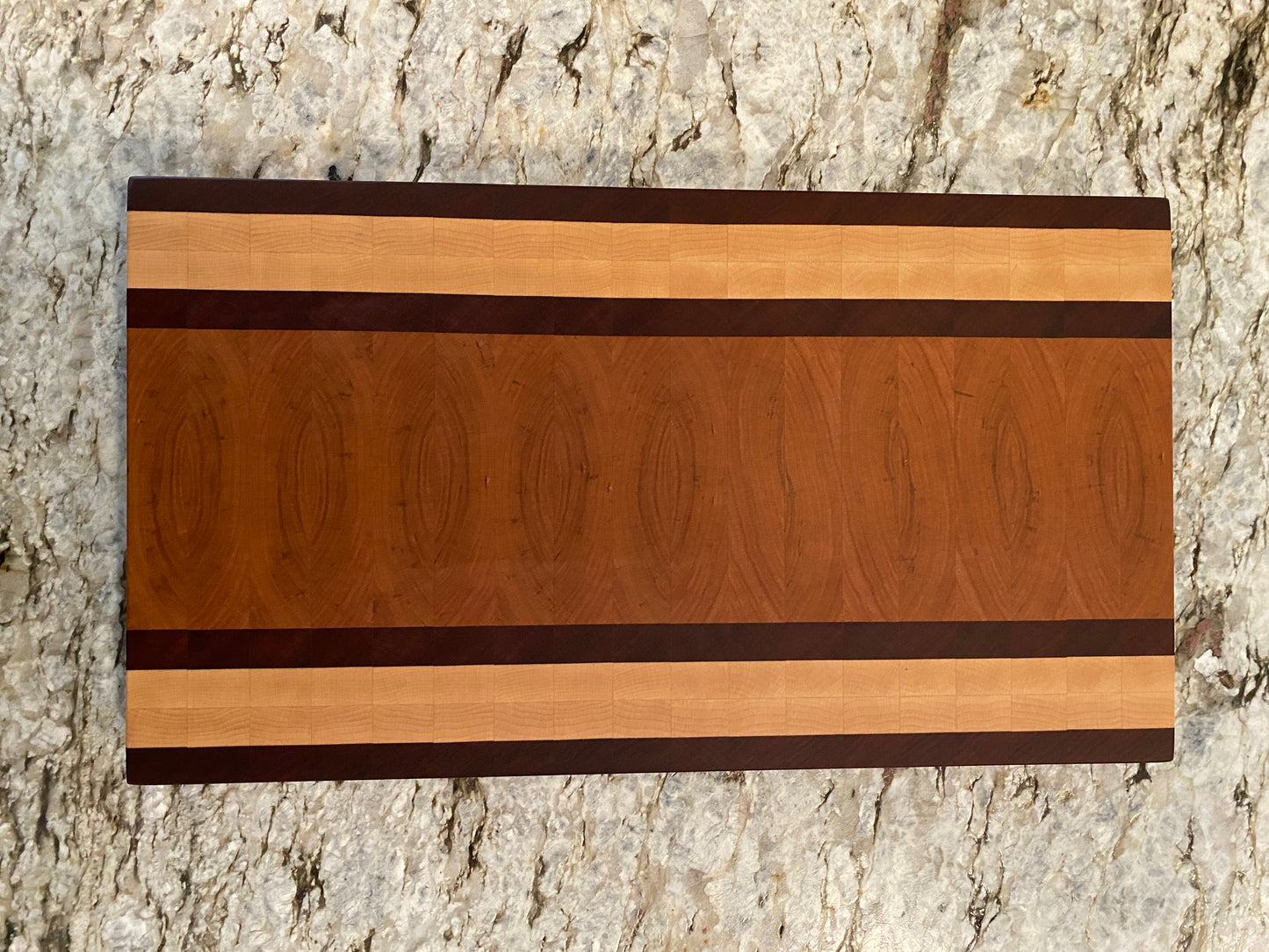 End Grain Brisket board (Cherry, Maple and Sapele)