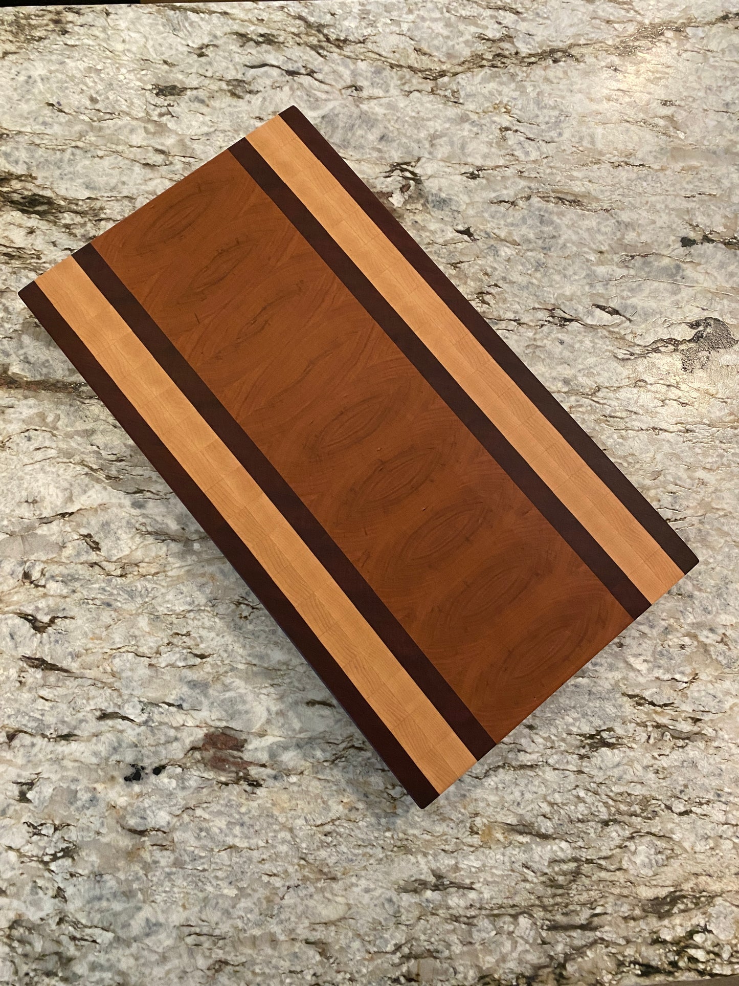 End Grain Brisket board (Cherry, Maple and Sapele)