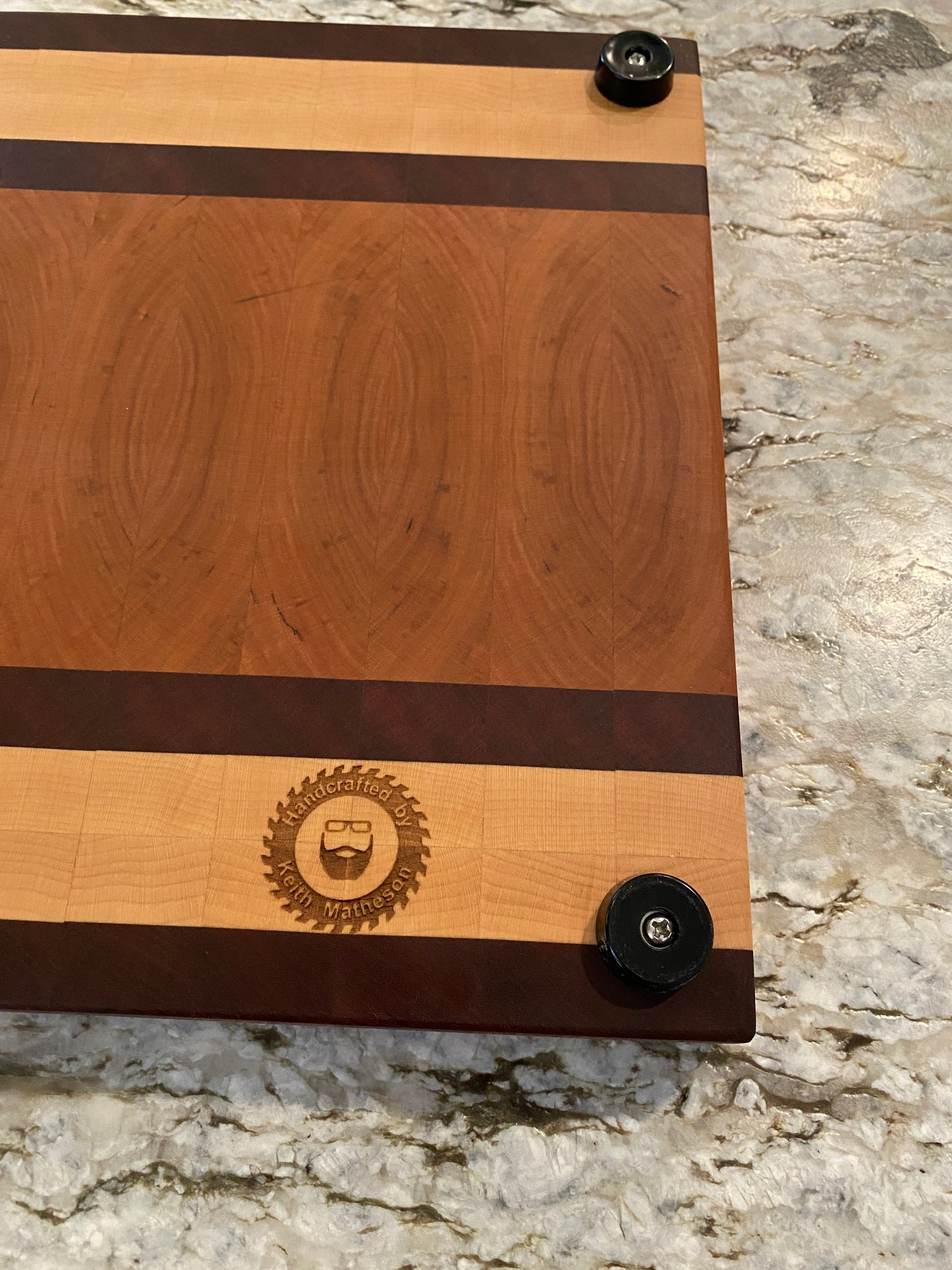 End Grain Brisket board (Cherry, Maple and Sapele)