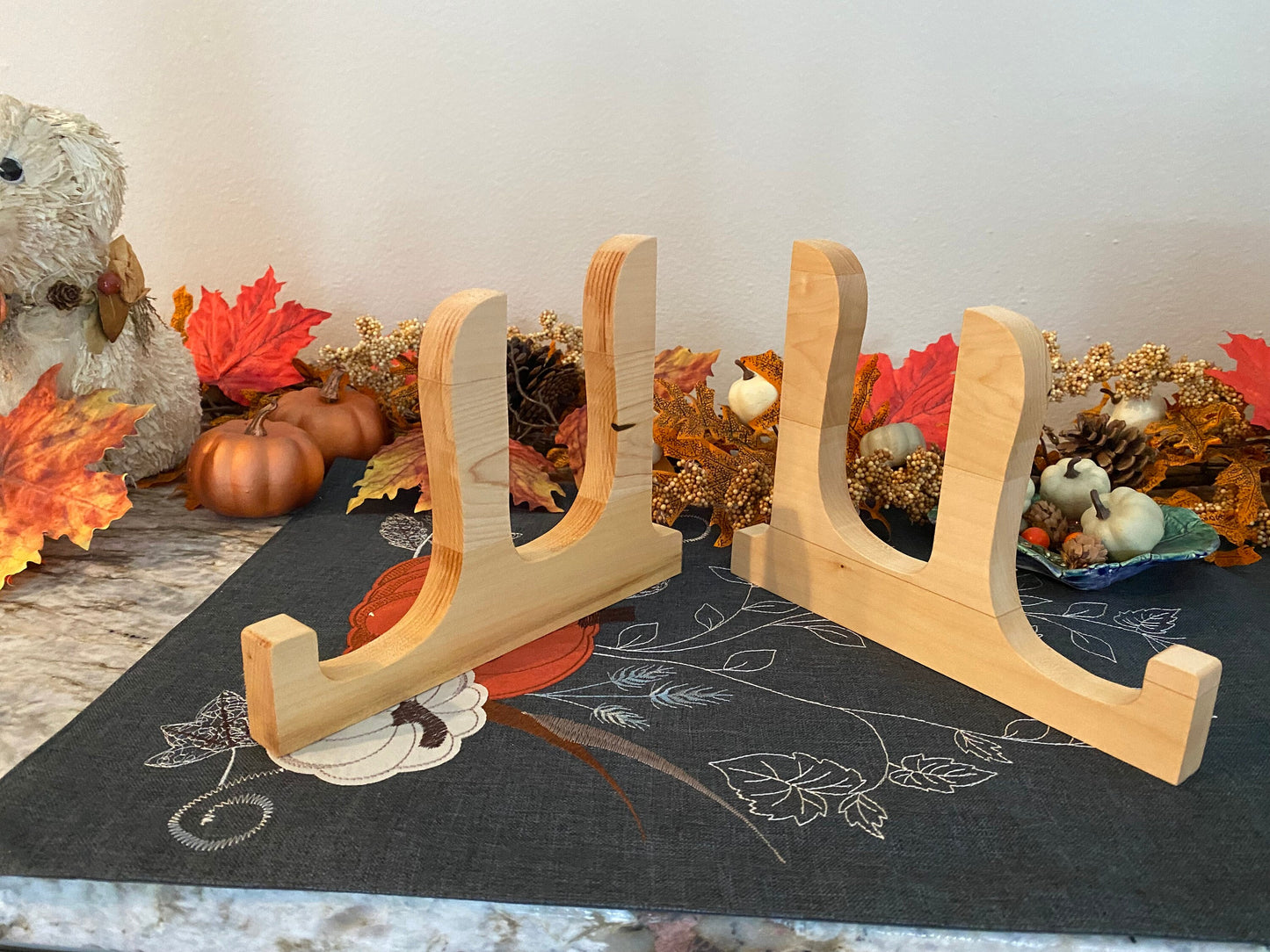 Double Cutting Board Stand (holder) - made specifically to hold two cutting boards (available in Pine, Walnut, Cherry or Maple)