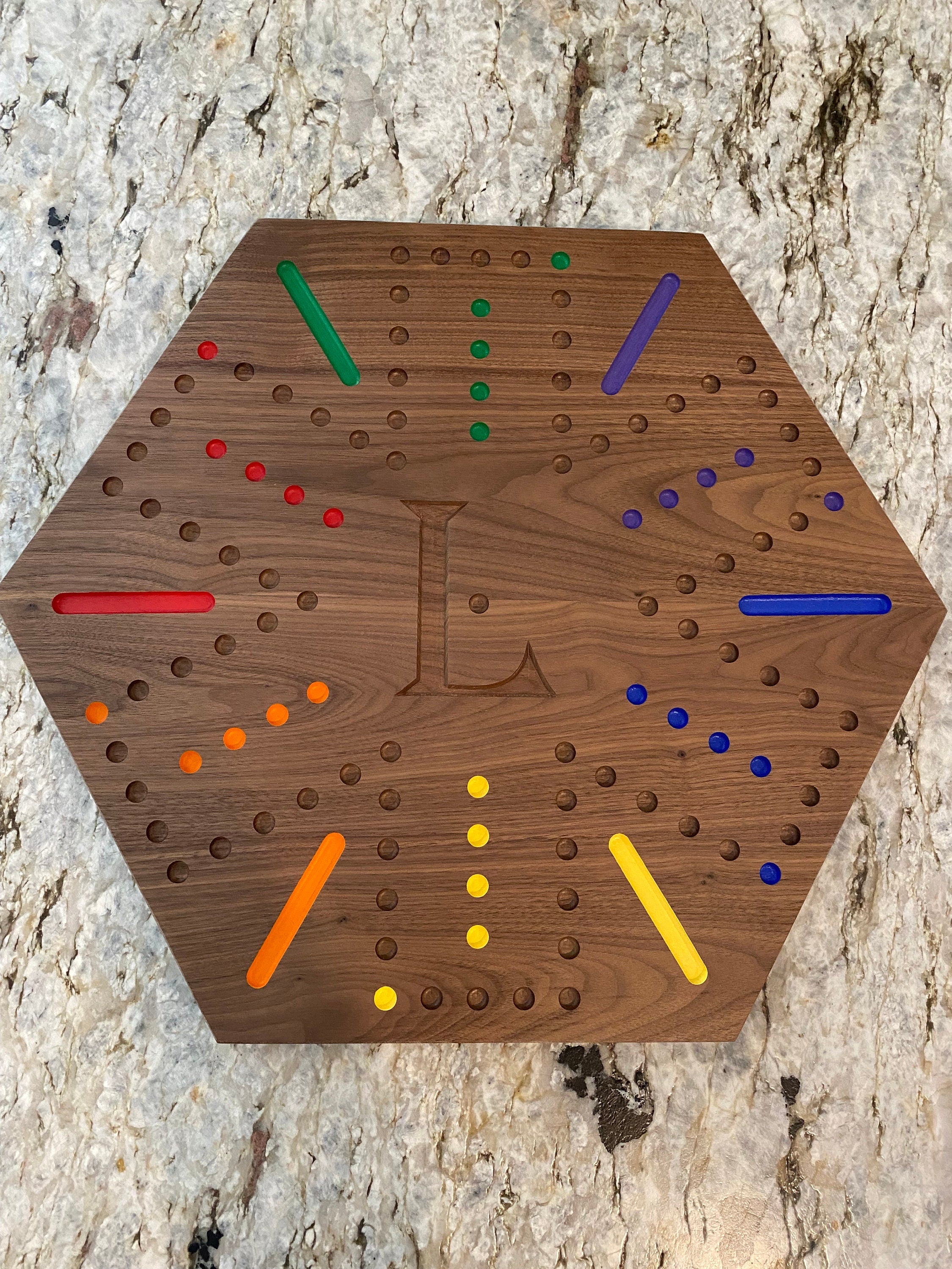 My Aggravation Game Boards are newest made from segmented woods and is 12