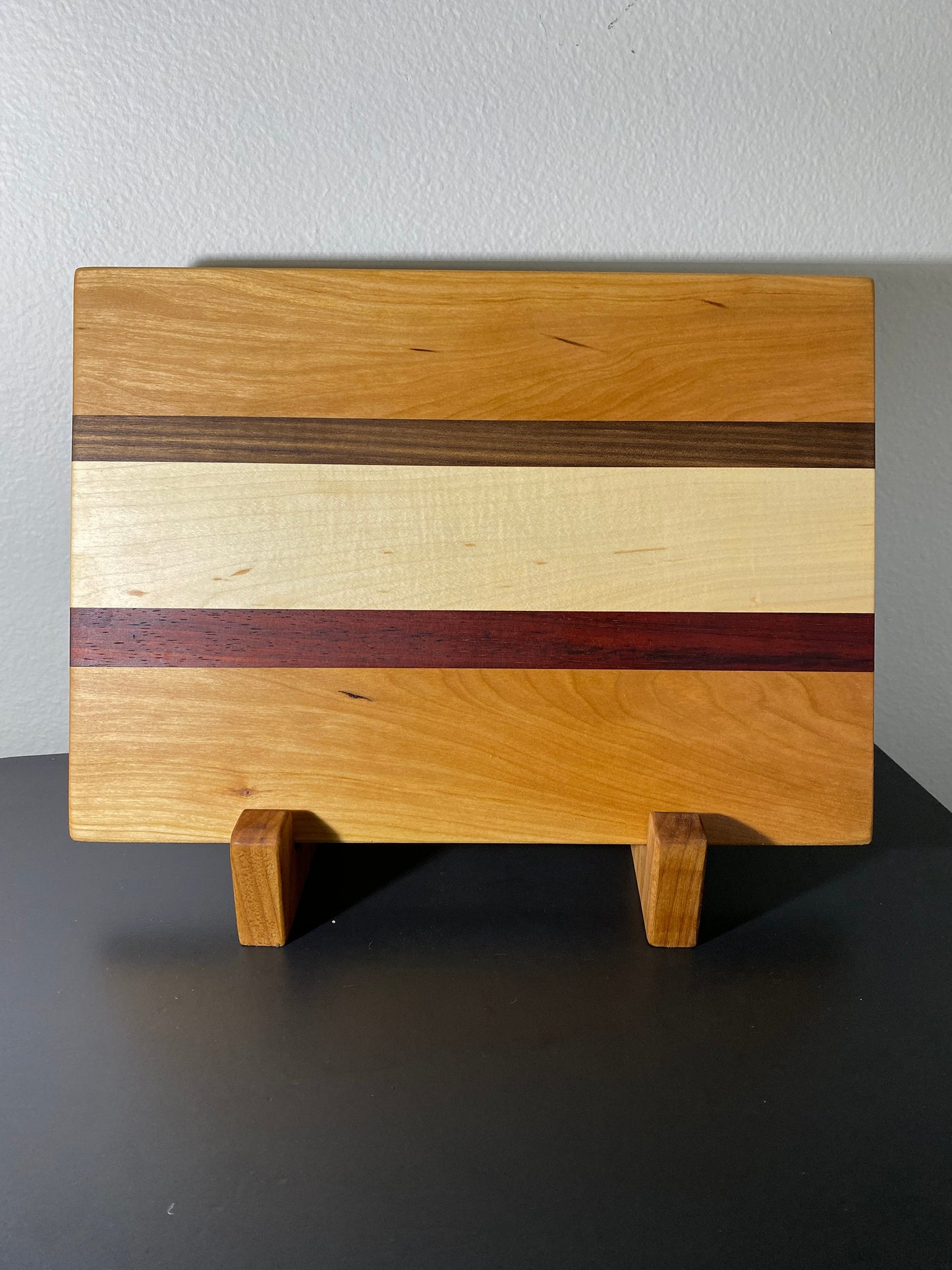 Cherry, Maple, Walnut and Padauk cutting board